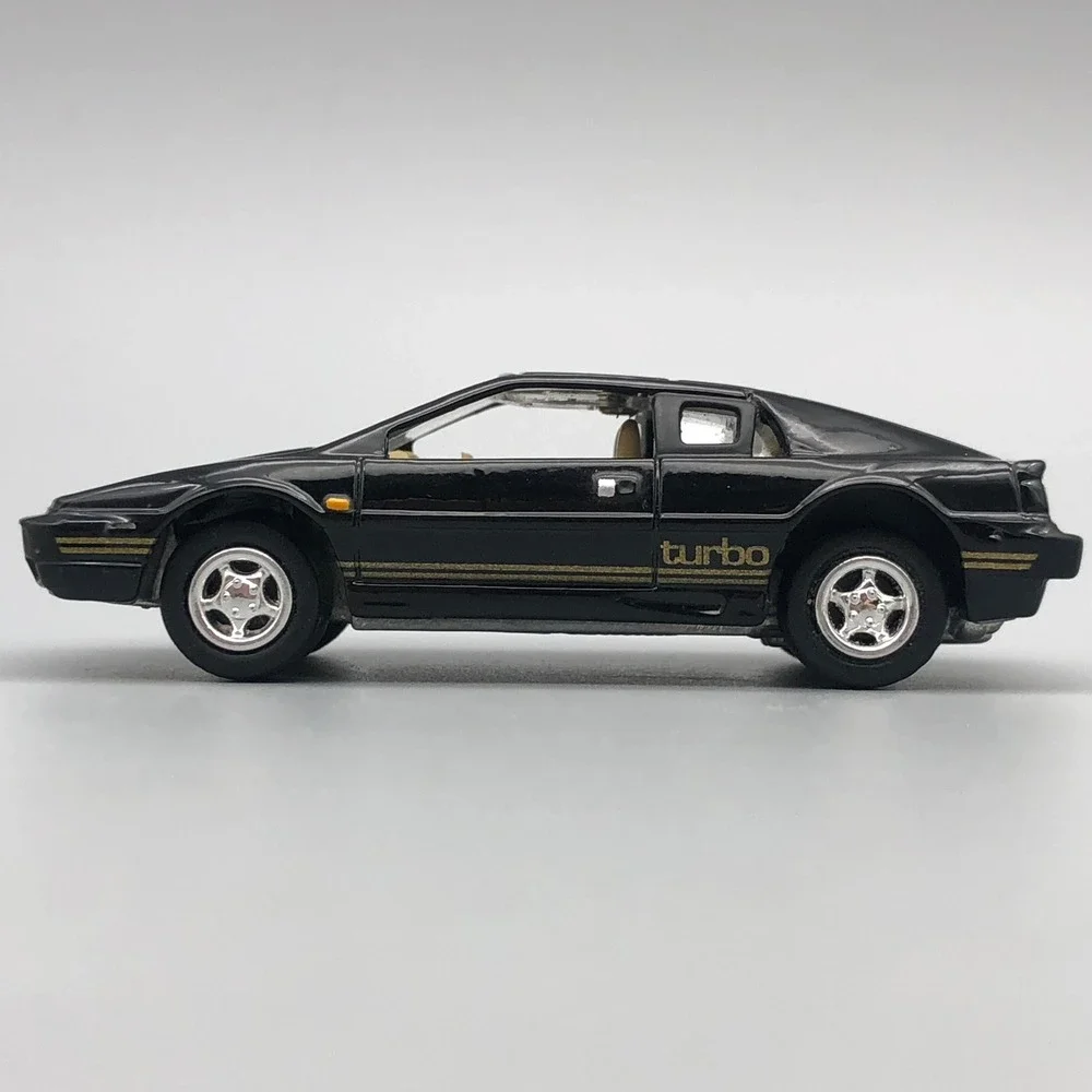 Johnny Lightning 1977 Lotus Esprit Turbo S1 Diecast Car Black Diecast 1/64 Scale
